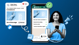 Mobile app view of Airtick WhatsApp Business automation