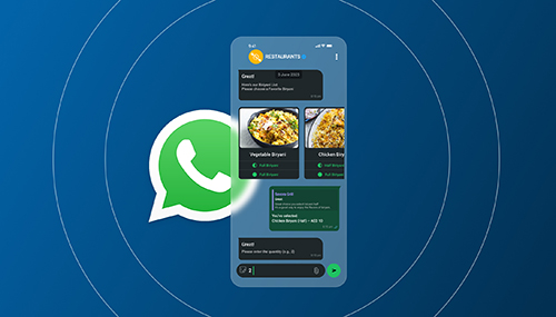 Mobile app view of Airtick WhatsApp Business automation